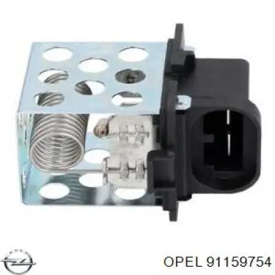 Compre 91159754 Opel Regulador de revoluções de ventilador de esfriamento (unidade de controlo)