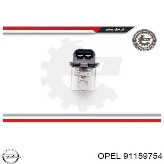 Compre 91159754 Opel Regulador de revoluções de ventilador de esfriamento (unidade de controlo)