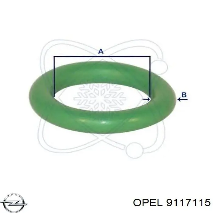 Vedante anular de mangueira do compressor de injeção Opel 9117115 preço, a partir de 5,64 USD