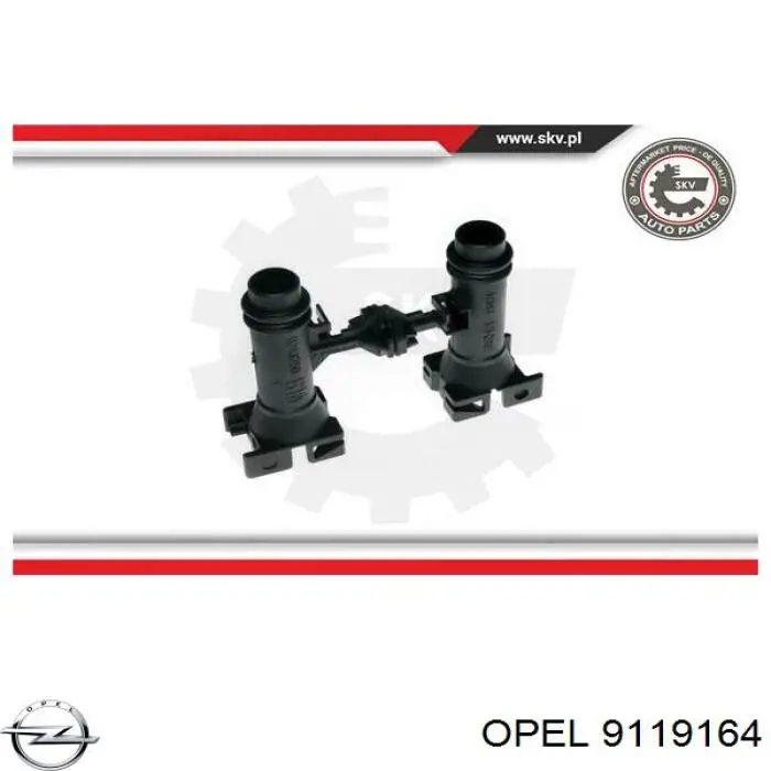Compre 9119164 Opel Válvula de forno (de aquecedor)