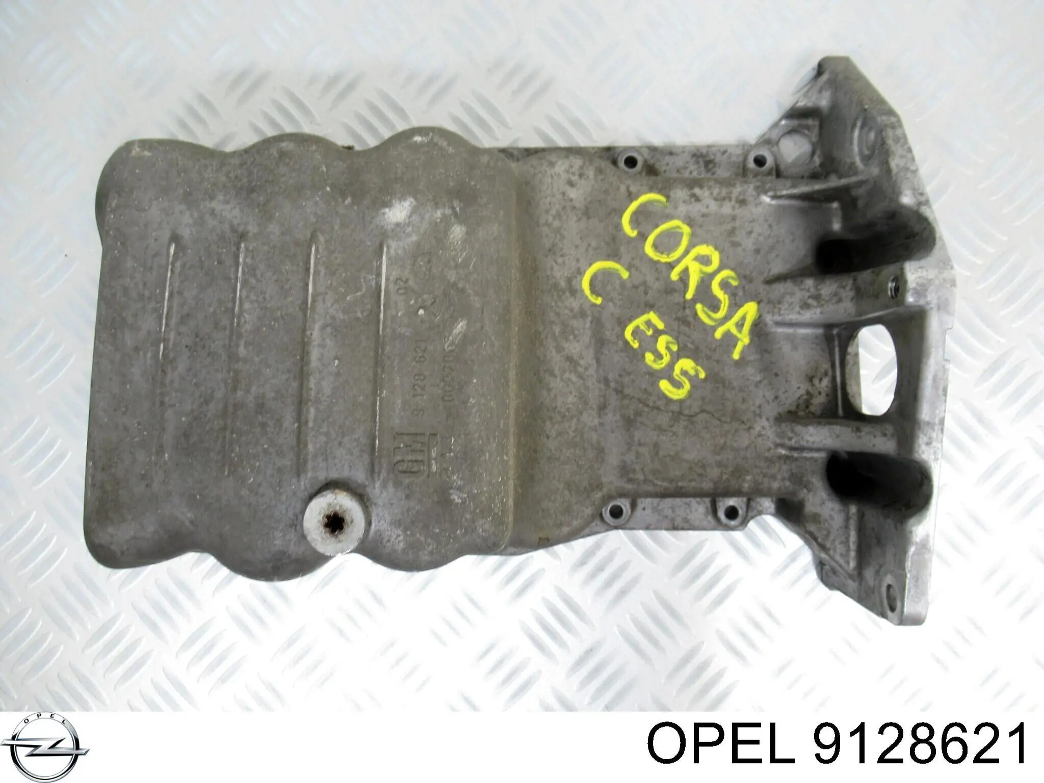 Panela de óleo de cárter do motor Opel 9128621