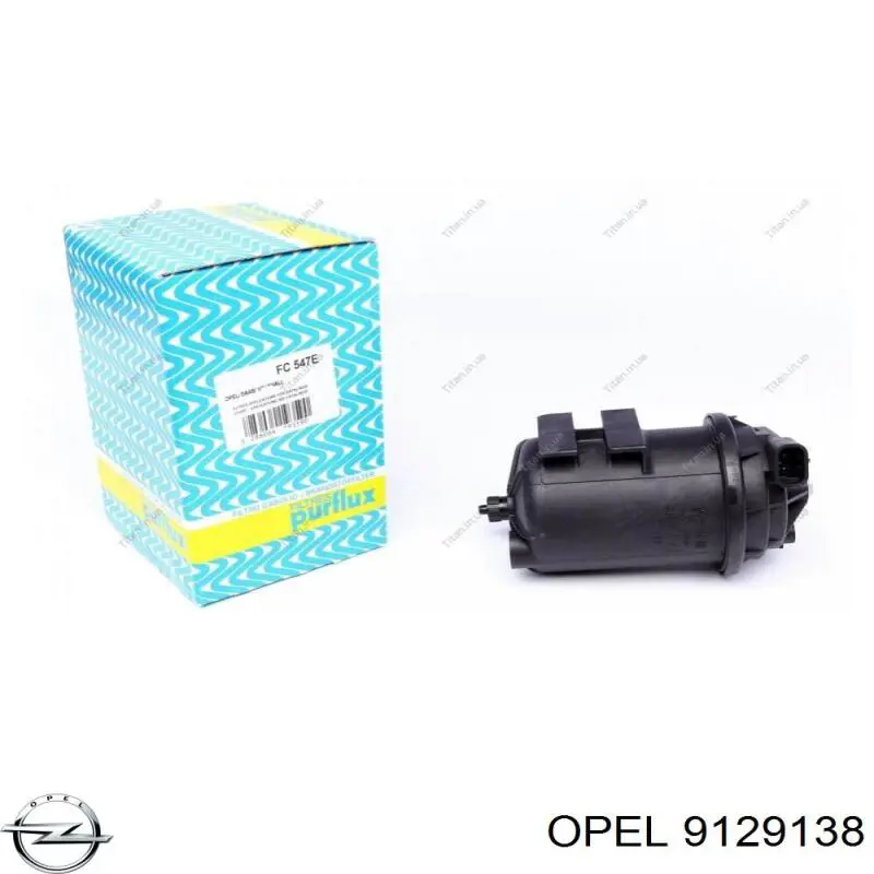 Compre 9129138 Opel Filtro de combustível