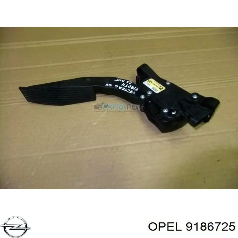 9186725 Opel Pedal de gás (de acelerador)