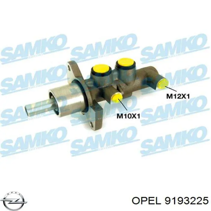 Cilindro mestre do freio Opel 9193225 preço, a partir de 44,27 USD