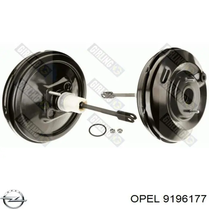 Reforçador dos freios a vácuo Opel 9196177 preço, a partir de 407,02 USD
