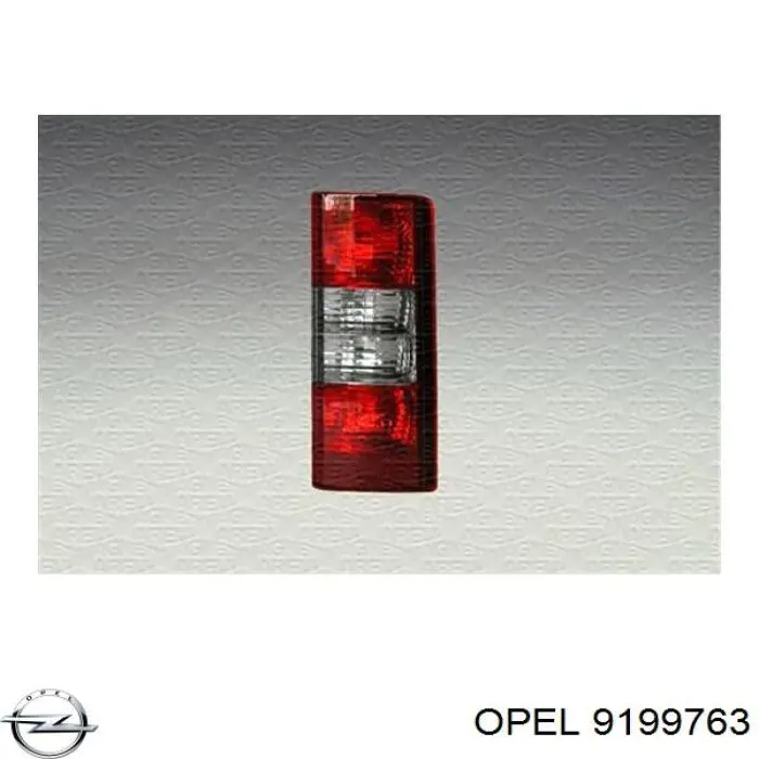 9199763 Opel Lanterna traseira direita