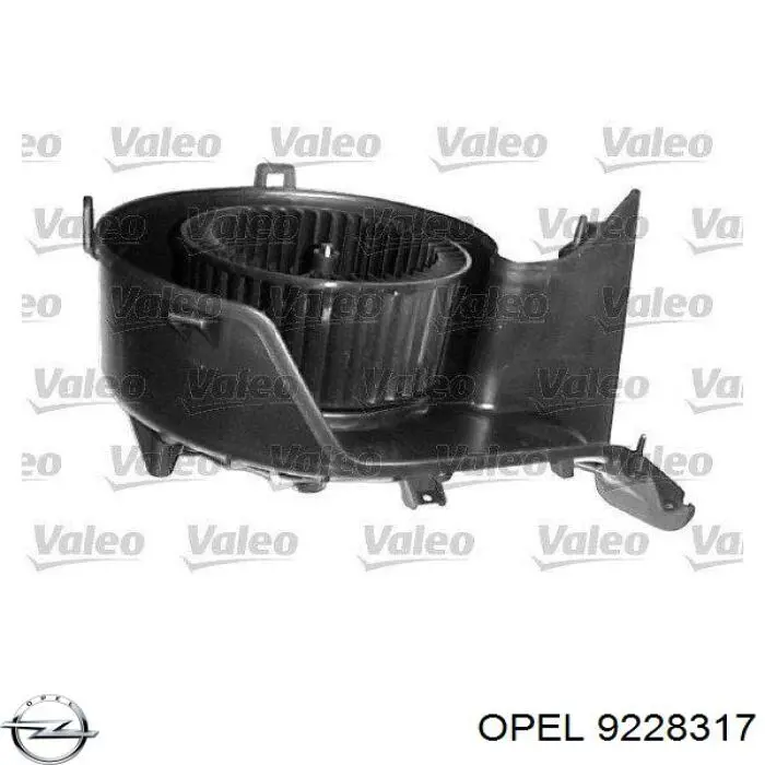9228317 Opel Motor de ventilador de forno (de aquecedor de salão)
