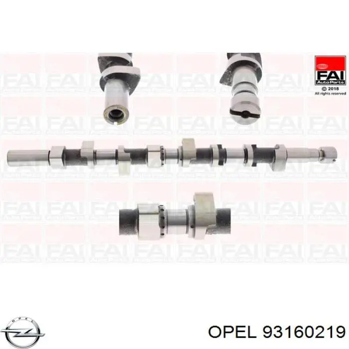 93160219 Opel Árvore distribuidora de motor