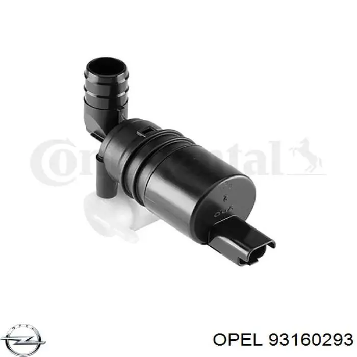 93160293 Opel Bomba de motor de fluido para lavador de vidro dianteiro