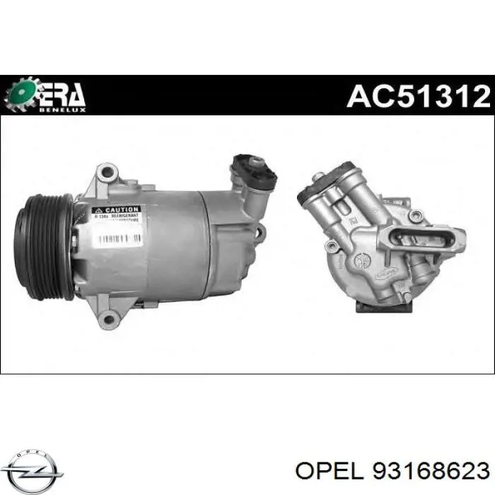 Compressor de aparelho de ar condicionado Opel 93168623 preço, a partir de 160,32 USD
