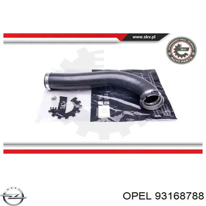 93168788 Opel Mangueira (cano derivado) de intercooler