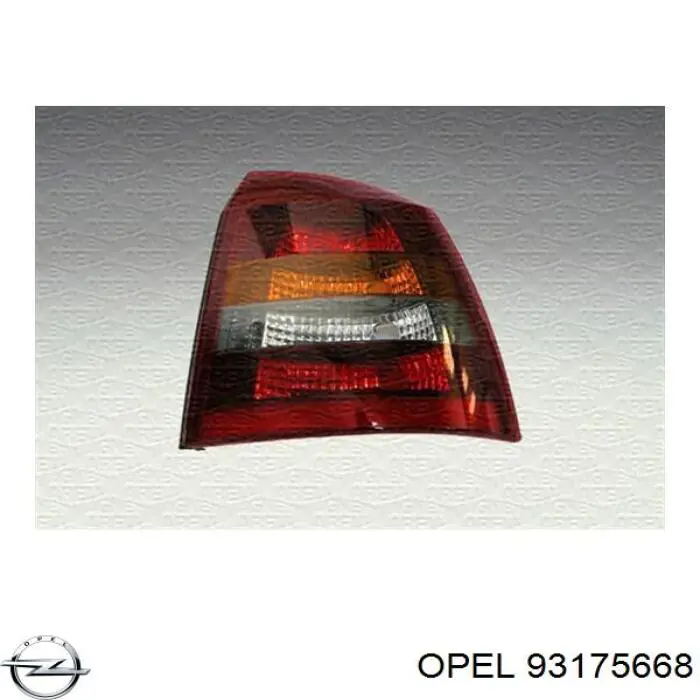 93175668 Opel Lanterna traseira esquerda