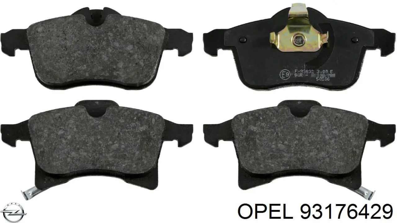 Sapatas do freio dianteiras de disco Opel 93176429 preço, a partir de 27,83 USD