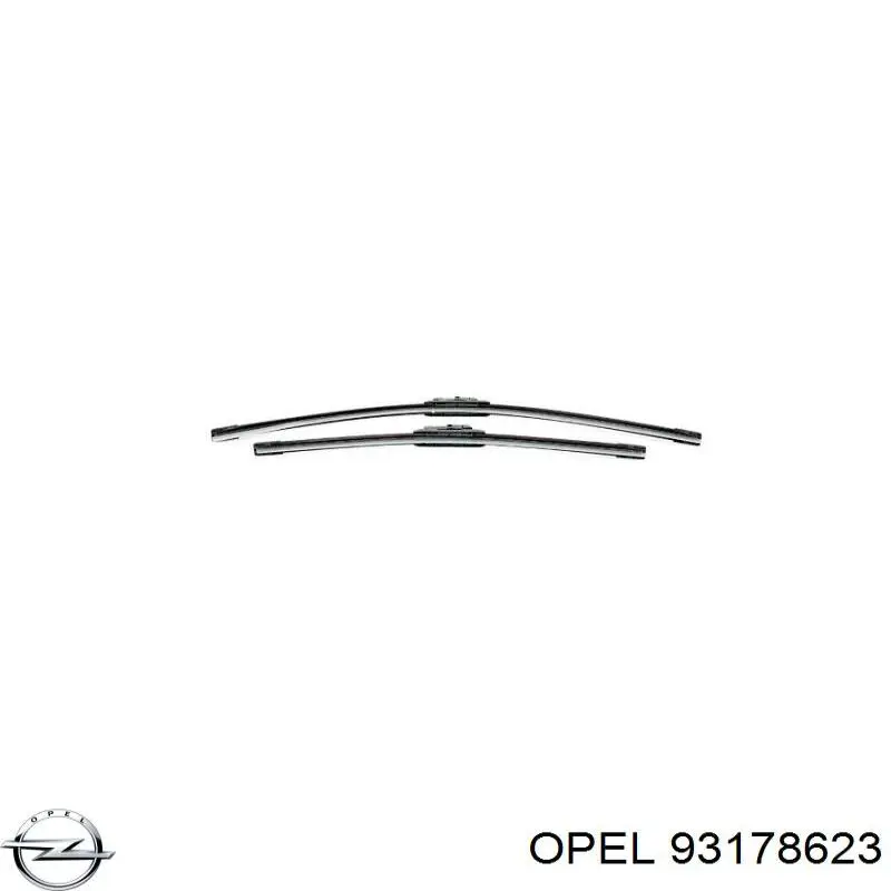 Limpa-pára-brisas do pára-brisas, kit de 2 un. 93178623 General Motors
