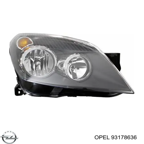 Luz direita 93178636 Opel