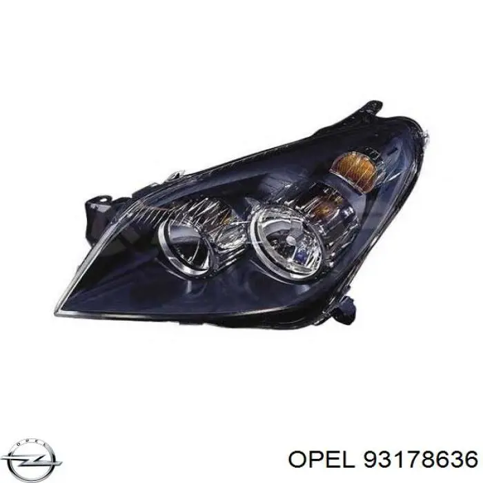 93178636 Opel Luz direita