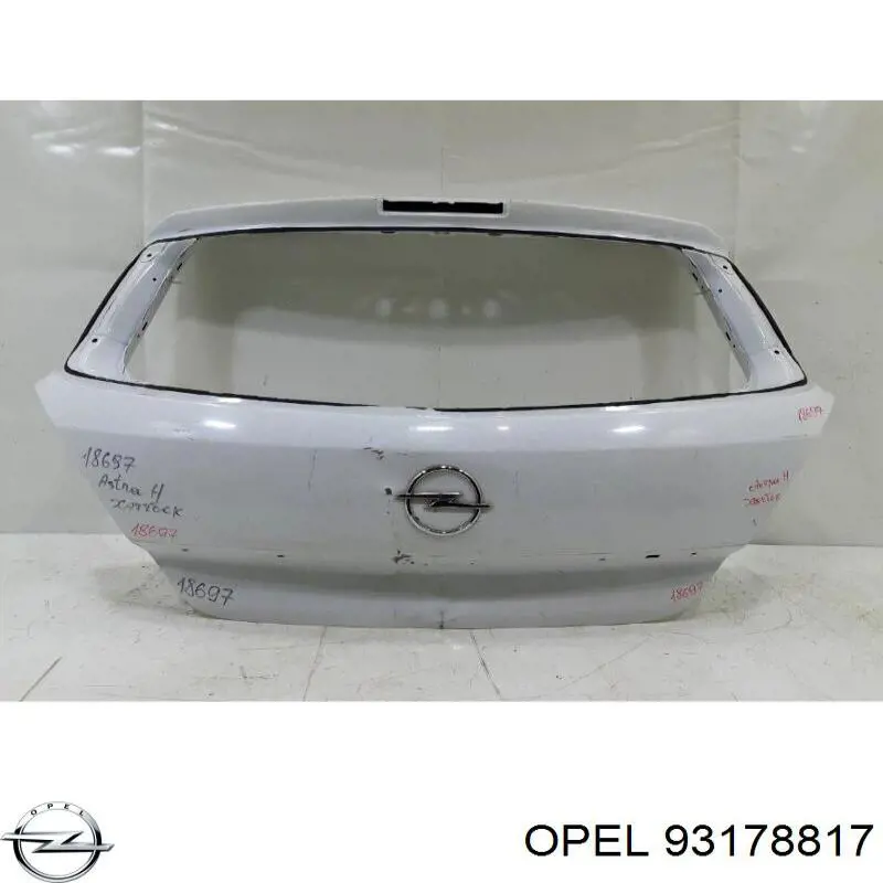 93178817 Opel Porta traseira (3ª/5ª porta-malas (tampa de alcapão)