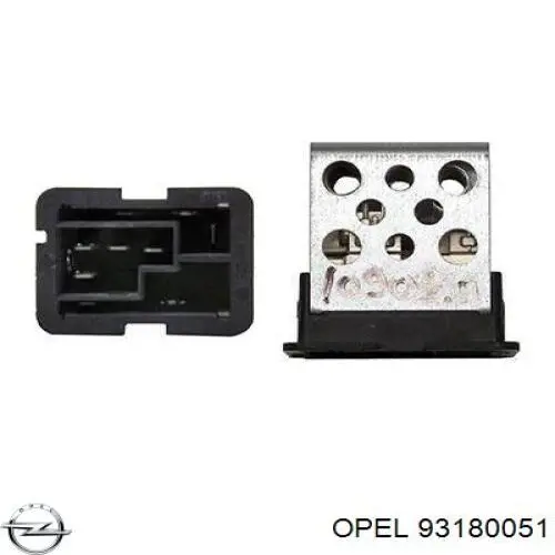 Resistor (resistência) de ventilador de forno (de aquecedor de salão) Opel 93180051 preço, a partir de 15,34 USD