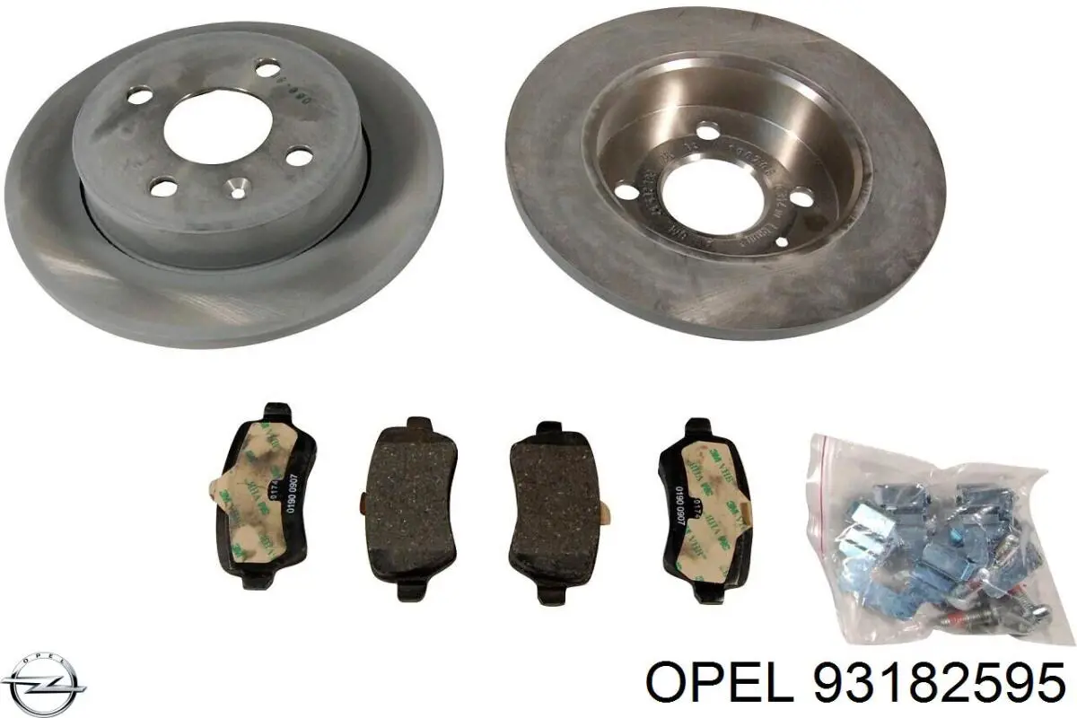 Disco do freio traseiro Opel 93182595 preço, a partir de 116,47 USD