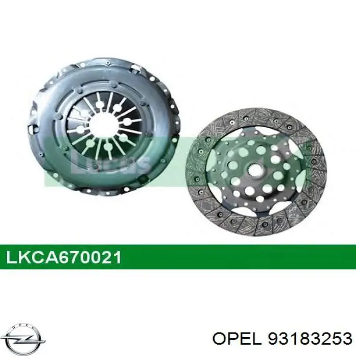 Compre 93183253 Opel Disco de embraiagem