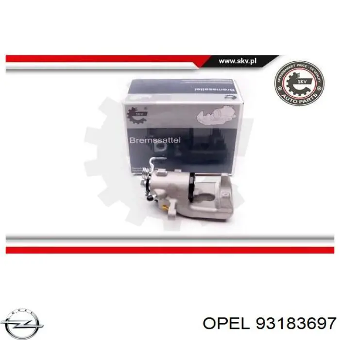 93183697 Opel Suporte do freio traseiro direito