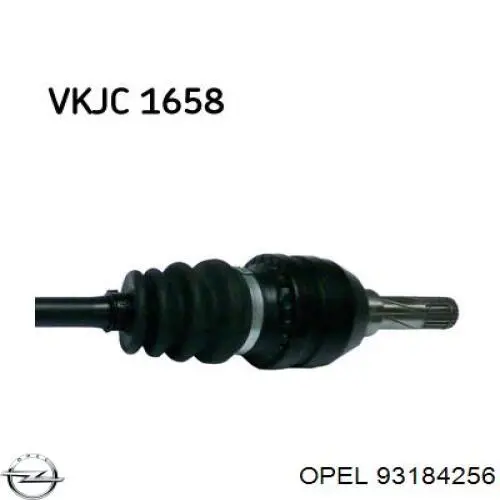 Semieixo (acionador) dianteiro direito Opel 93184256 preço, a partir de 79,71 USD