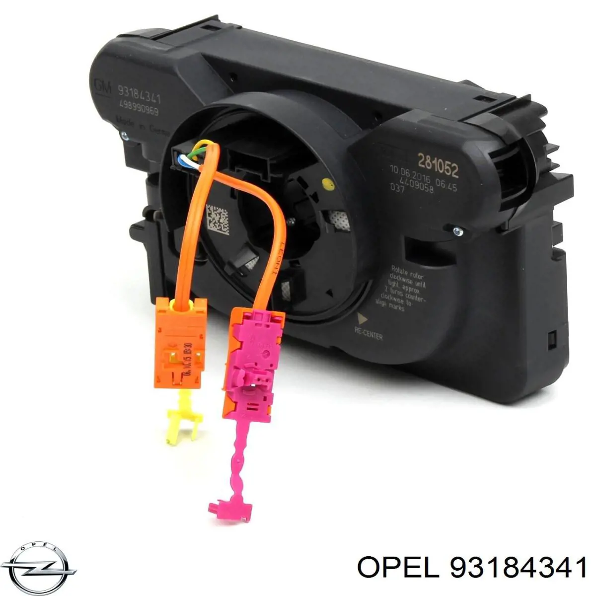 93184341 Opel Anel AIRBAG de contato, cabo plano do volante