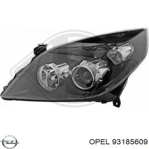 Luz esquerda Opel 93185609 preço, a partir de 405,25 USD