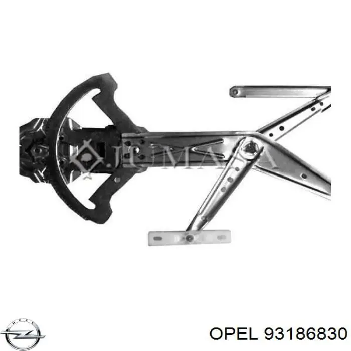 5140093 Opel Motor de acionamento de vidro da porta dianteira esquerda