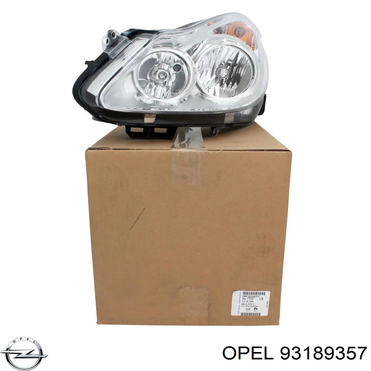 Luz esquerda Opel 93189357 preço, a partir de 120,88 USD