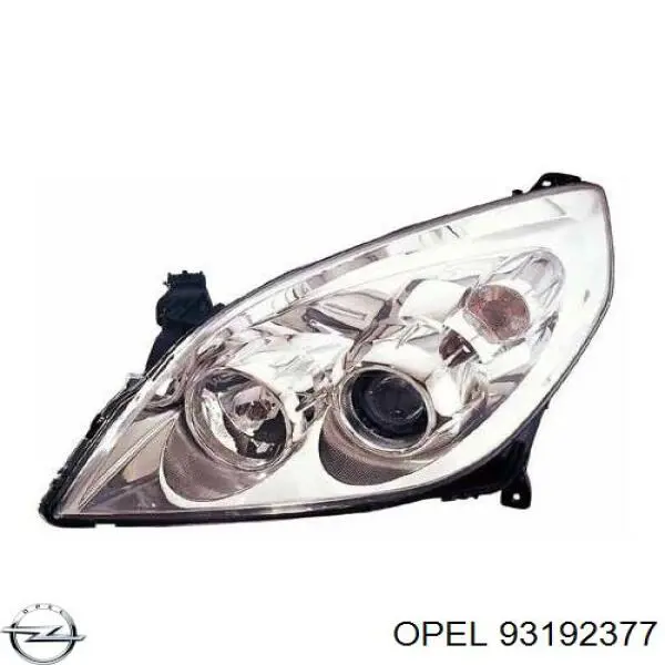 93192377 Opel Luz esquerda