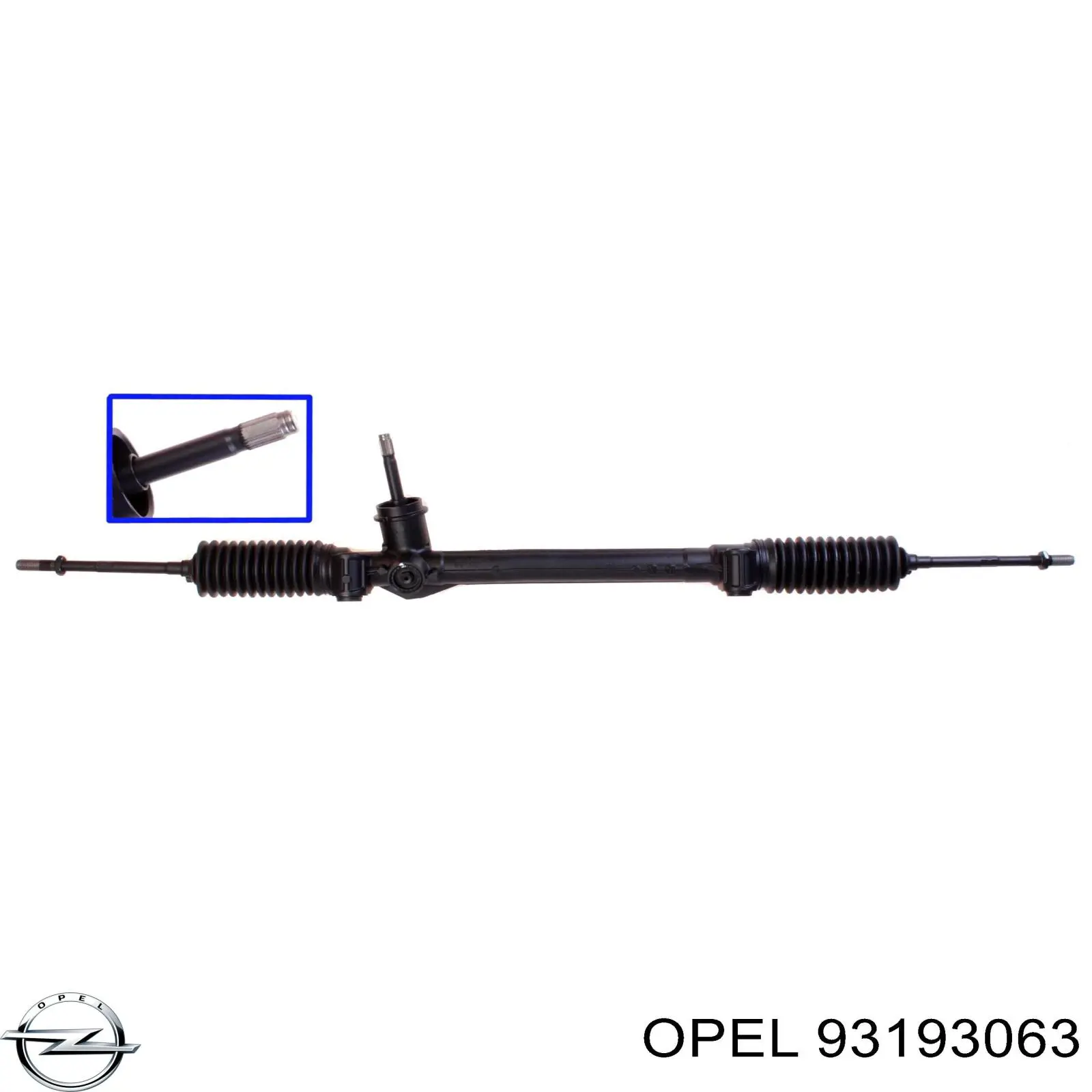 Cremalheira da direção 93169493 Opel