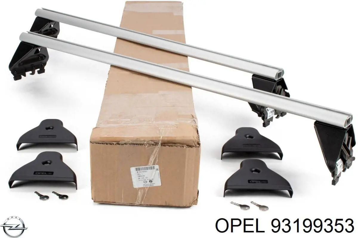 Compre 93199353 Peugeot/Citroen Travessas de porta-malas do teto, kit