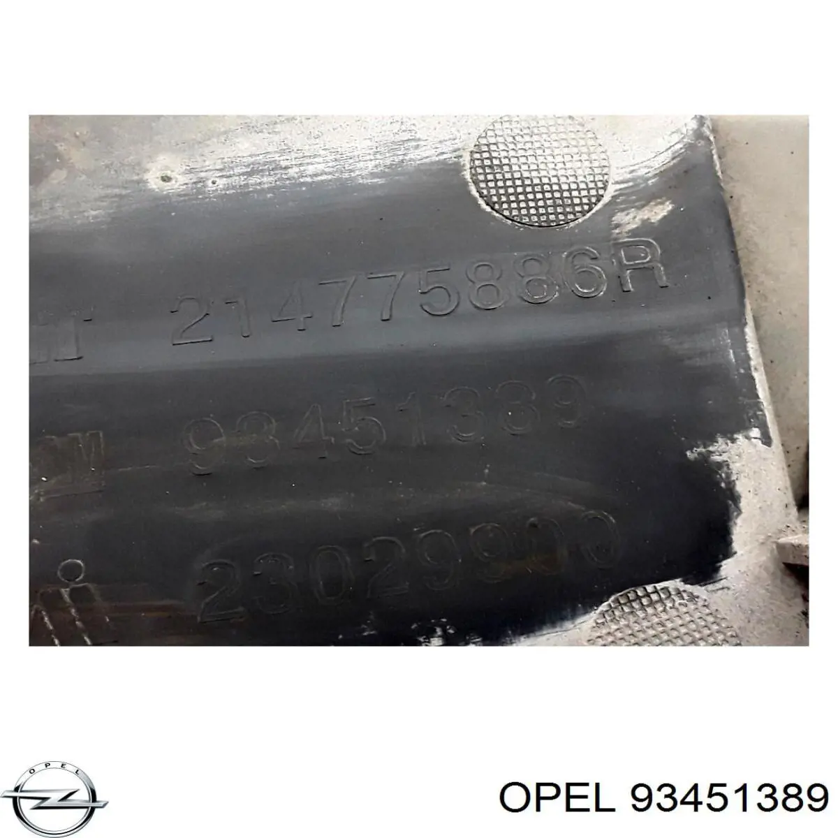 Defletor do pára-choque dianteiro 93451389 General Motors