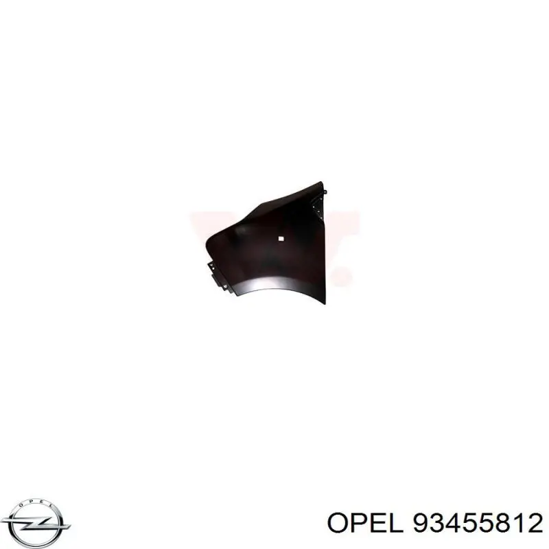 Pára-lama dianteiro esquerdo Opel 93455812 preço, a partir de 183,88 USD