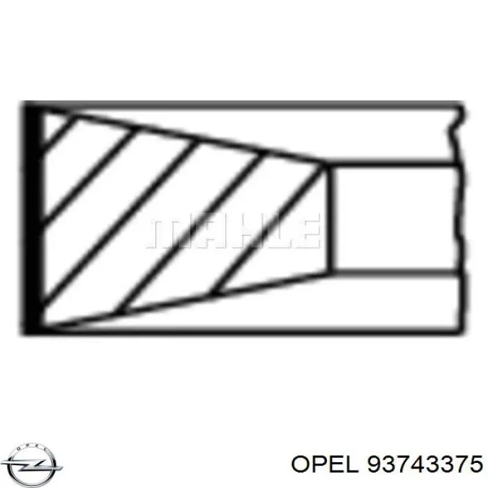 Anéis do pistão para 1 cilindro, STD. Mahle Original 011RS101010N0 preço, a partir de 54,97 USD