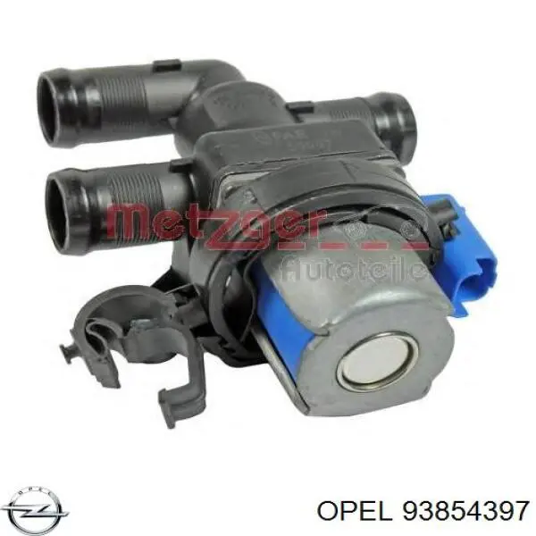 93854397 Opel Válvula de regulação do fluido de esfriamento