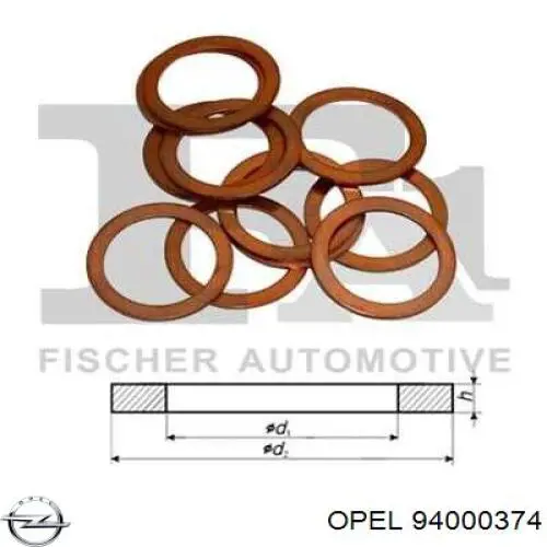 Compre 94000374 General Motors Vedante de mangueira de fornecimento de óleo de turbina