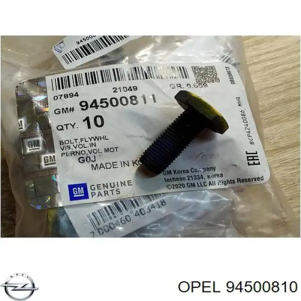 94500810 General Motors Parafuso de fixação de volante
