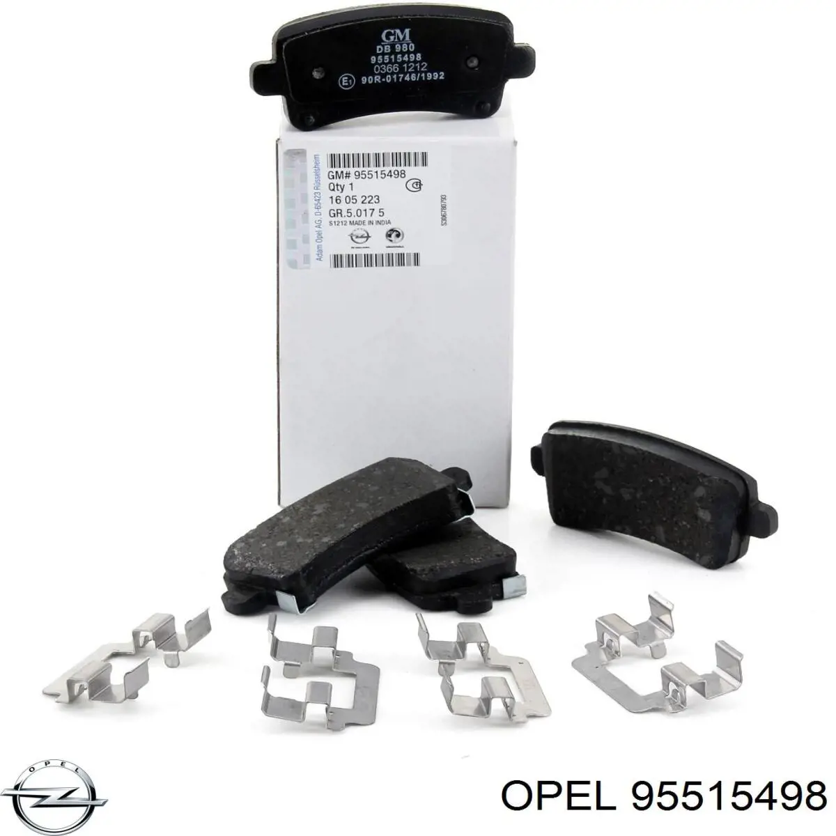 Sapatas do freio traseiras de disco Opel 95515498 preço, a partir de 78,07 USD