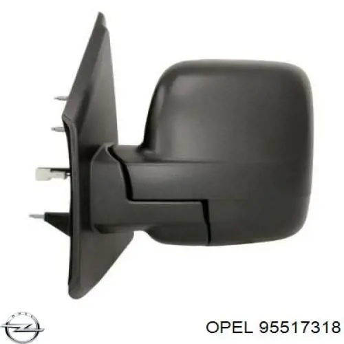 95517318 Opel Espelho de retrovisão esquerdo