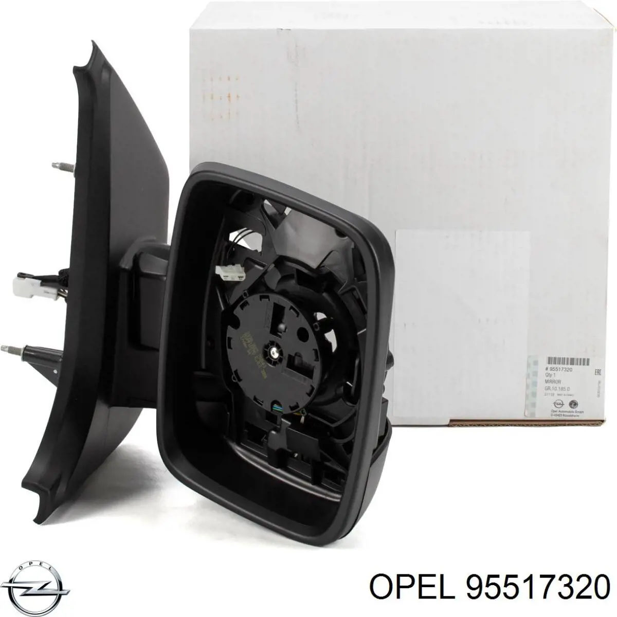 95517320 Opel Espelho de retrovisão direito
