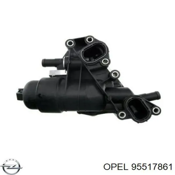 Radiador de óleo (frigorífico), debaixo de filtro Opel 95517861