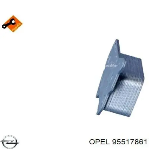 Radiador de óleo (frigorífico), debaixo de filtro Opel 95517861 preço, a partir de 77,94 USD