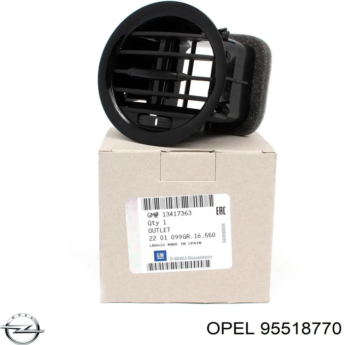 Compre 95518770 Opel Cadeia do mecanismo de distribuição de gás, kit