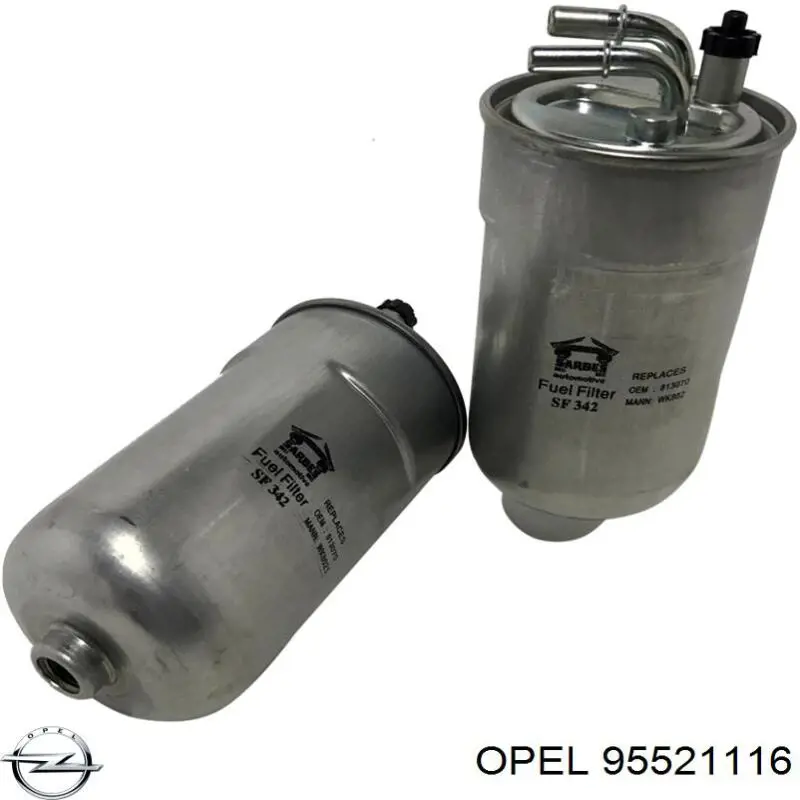 95521116 Opel Filtro de combustível