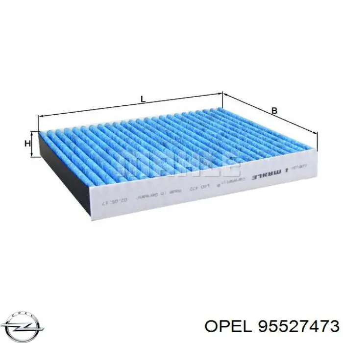 Compre 95527473 Opel Filtro de salão
