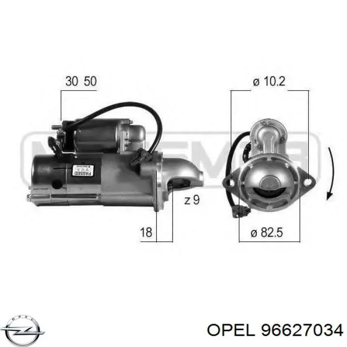 Motor de arranco Opel 96627034 preço, a partir de 76,12 USD