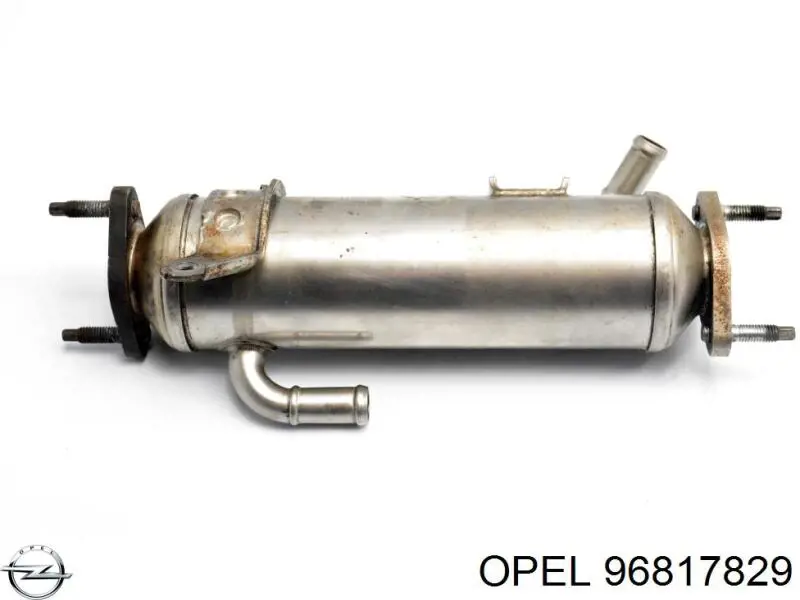 Radiador do sistema EGR de recirculação dos gases de escape Opel 96817829
