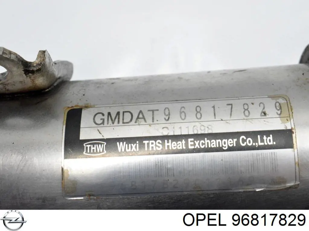 96817829 Opel Radiador do sistema EGR de recirculação dos gases de escape